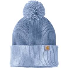 Blue Beanies Carhartt Women's Knit Pom-Pom Cuffed Beanie, 106003