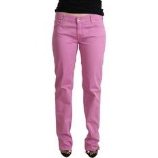 Jacob Cohën Pink Low Waist Denim Tapered Jeans