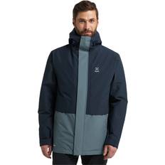 Haglöfs Men's Salix Proof Mimic Parka, L, Tarn Blue/Steel Blue