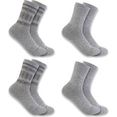 Carhartt Women Underwear Carhartt Women's 4-Pack Heavyweight Synthetic-Wool Blend Crew Socks Gray