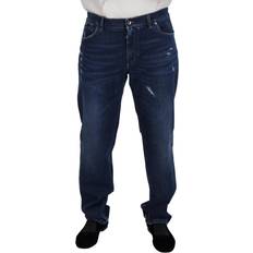 Men - Nylon Jeans Dolce & Gabbana Blue Washed Cotton Casual Denim Men's Jeans