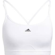 Adidas Women Bras Adidas Women's Aeroreact Training Light-Suport Sports Bra WHITE LDD