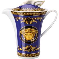 Spülmaschinengeeignet Sahnekännchen Versace Medusa Blue Creamer Sahnekännchen