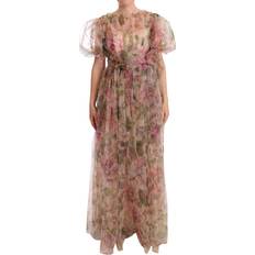 Multifärgade - Nylon Klänningar Dolce & Gabbana Blommig Maxiklänning Multicolor