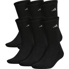 Black Socks Adidas Athletic Cushioned Crew Socks Pairs Men's, Black