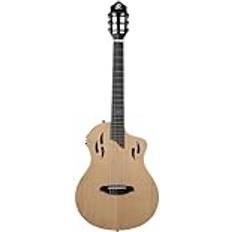 Ortega TourPlayer DeLuxe nylon string gitarr 6 strängar – naturlig gran väska