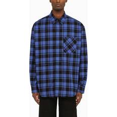 Off-White Herren Hemden Off-White Off-White-Check Flannel - Blue