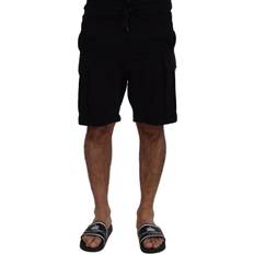 Men - XXXS Shorts Dolce & Gabbana Black Cotton Bermuda Cargo Men's Shorts