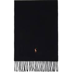 Polo Scarfs Polo Ralph Lauren Men's Signature Italian Scarf Black Black