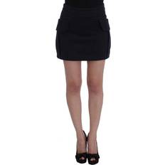 GF Ferre Blue Cotton Denim Mini Skirt IT40