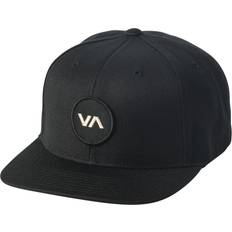 Leather - Unisex Headgear RVCA Men's Black Patch Snapback Hat