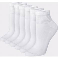 Hanes Socks Hanes Ultimate Womens 6-Pack Ankle Athletic Socks - White