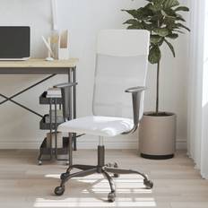 VidaXL Office Chairs vidaXL Height Adjustable White Mesh Office Chair
