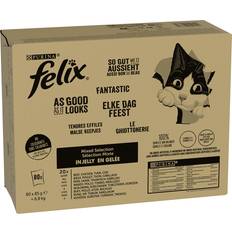 Felix Animali domestici Felix Le Ghiottonerie 80 x 85 g Umido Gatto