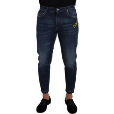 Polyuretan Jeans Dolce & Gabbana Blå Bomuld Bukser Jeans Blue IT48/M