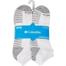 Columbia Men Socks Columbia Men's No-Show With Pique Footbed Socks - White