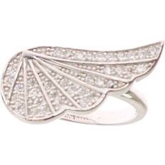 Nialaya Wing Clear Ring - Silver/Transparent