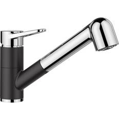 Armatur Blanco Køkkenarmatur WEGA-S II Silgranit-Look Med Udtræksspray Mat sort