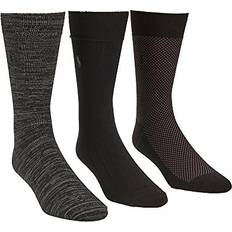 Men - Polo Socks Polo Ralph Lauren Men's Birdseye Dress Socks, Pack Black Black