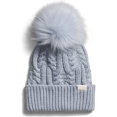 The North Face Headgear The North Face Women’s Oh Mega Fur Pom Beanie: Dusty Periwinkle