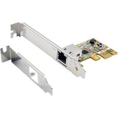 PCI-EXPRESS Ethernet-kort 1 port inkl. LowProfile-beslag, Realtek-chipsæt