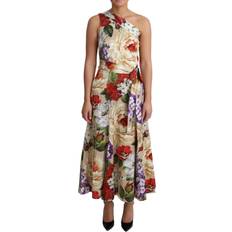 Dolce & Gabbana Silke Kjole Multicolor IT44/L-L