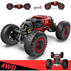 RC Toys Bezgar BEZGAR TD141 RC Cars-1:14 Scale Remote Control Crawler, 4WD Transform 15 Km/h All Terrains Electric Toy Stunt Cars RC Car Vehicle Truck Car with Rechargeable Battery for Boys Kids Teens and Adults