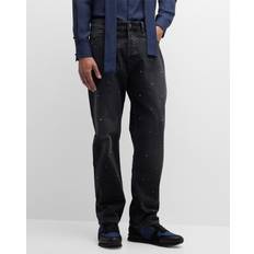Valentino Rockstud Straight Jeans - Black