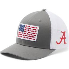 Titane Chapeaux Columbia Sportswear Men's University of Alabama PFG Mesh Fish Flag Ball Cap Titanium, Small/Medium NCAA Men's Caps at Academy Sports