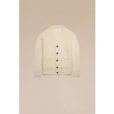 Polyamide - Unisex Cardigans Ami Paris Off-White Chunky Cardigan