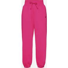 Nike Sportswear Phoenix Fleece Women's High-Waisted Oversized Tracksuit Bottoms - Fireberry/Black