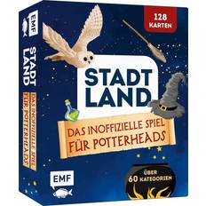 Brætspil Kartenspiel: Stadt, Land, Das inoffizielle Spiel für Potterheads mit 128 Karten
