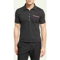 Brown - Men Polo Shirts Thom Browne Gray Patch Pocket Polo