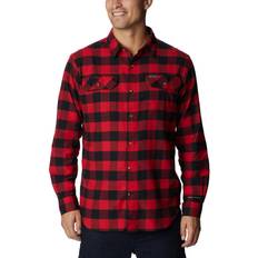 Flare Shirts Columbia Men's Flare Gun Stretch Flannel Hiking Shirt - Mountain Red