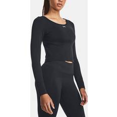 Damen - Nylon T-Shirts Under Armour Train Seamless Langarm-Oberteil für Damen Schwarz Weiß