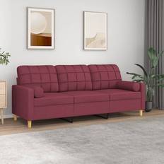 Rød Sofaer vidaXL 3-personers Sofa