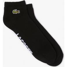 Lacoste Underwear Lacoste mens Graphic Ankle Socks, Black/White