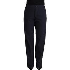 Exte Exte Black High Waist Tapered Cotton Pants IT50