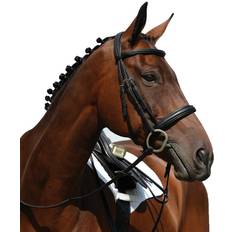 Brides vente Collegiate Syntovia+ Padded Raised Cavesson Bridle - Black