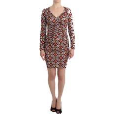 Multifargete - Unisex Kjoler Gianfranco Ferre GF Ferre Multicolor Longsleeved Viscose Shift Dress IT40