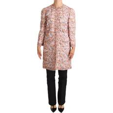 Florals - Women Outerwear Dolce & Gabbana Multicolor Floral Print Silk Trench Coat Women's Jacket