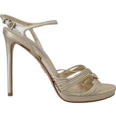 Prada Skor Prada Leather Ankle Strap Heels Stiletto Sandal