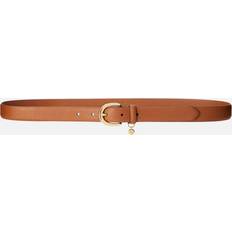 Lauren Ralph Lauren Charm Crosshatch Leather Belt - Brown