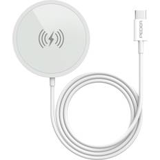 PEDEA Wireless Charging Pad, Wireless Charger, Silber, Weiss