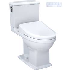 Toilets Toto MW4944724CEMFGA Connelly 0.9 1.28 GPF Dual Flush Piece Elongated Chair Height Toilet with Washlet S7 Bidet Seat Tornado Flush