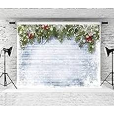 Photo Backgrounds Kate 7x5ft Christmas Photography Backdrops for Photographers Wood Wall Backdrop White Snow Photo Background