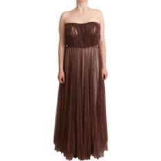 Bronze - Dame Kjoler Dolce & Gabbana Kjole Brown IT46/XL