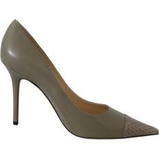 Dame - Grønne Pumps Jimmy Choo Pebble Green Leather Amika Pumps EU40/US10