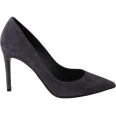 Grå Højhælede sko Dolce & Gabbana Læder Højhælede Sko Gray EU35/US4.5