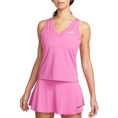 Nike Women's Court Victory Tennis Tank Top, Medium, Cosmic Fuchsia/White Holiday Gift